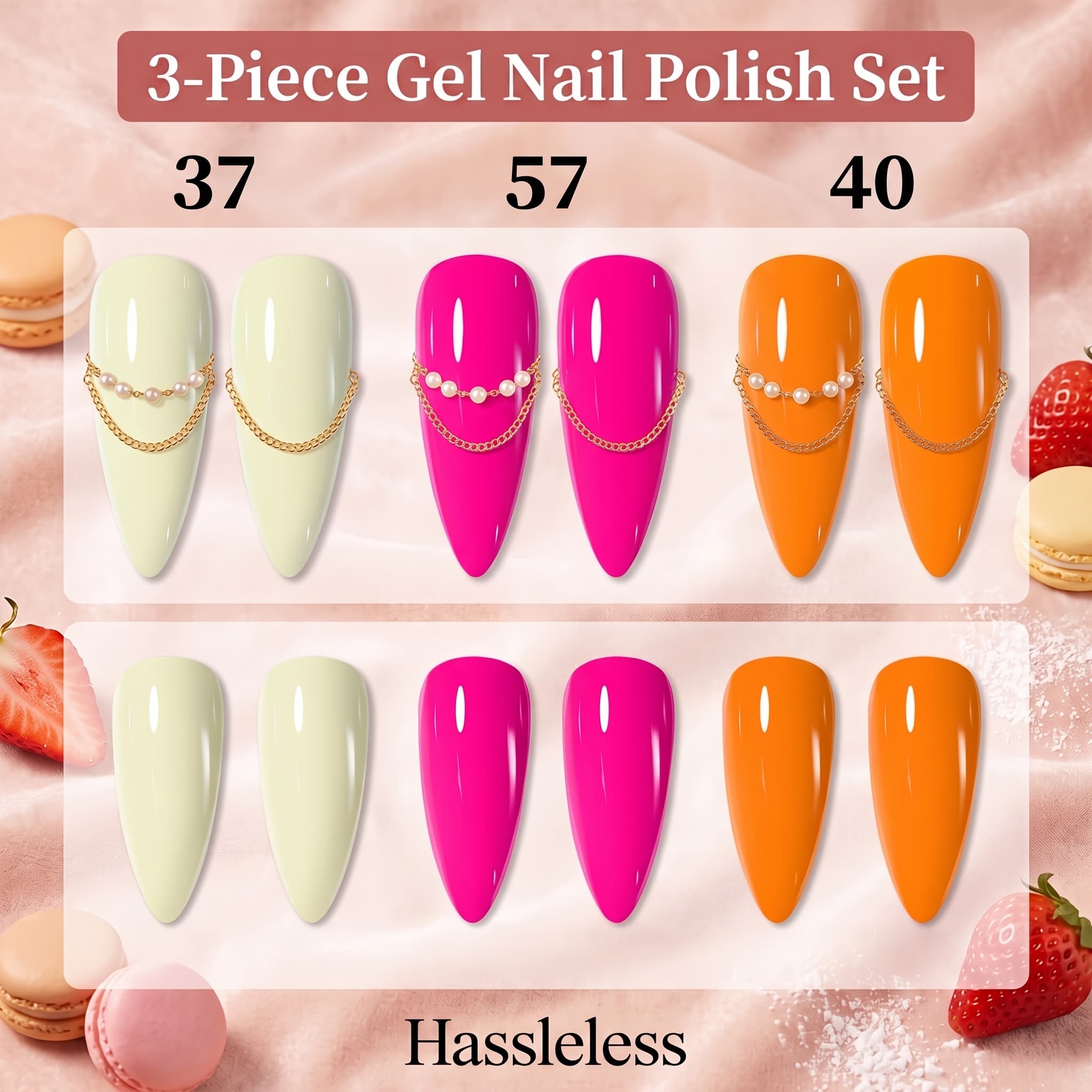 Hassleless Nail Polish Gel 3-P - огляд і ціна Nail Art Orange