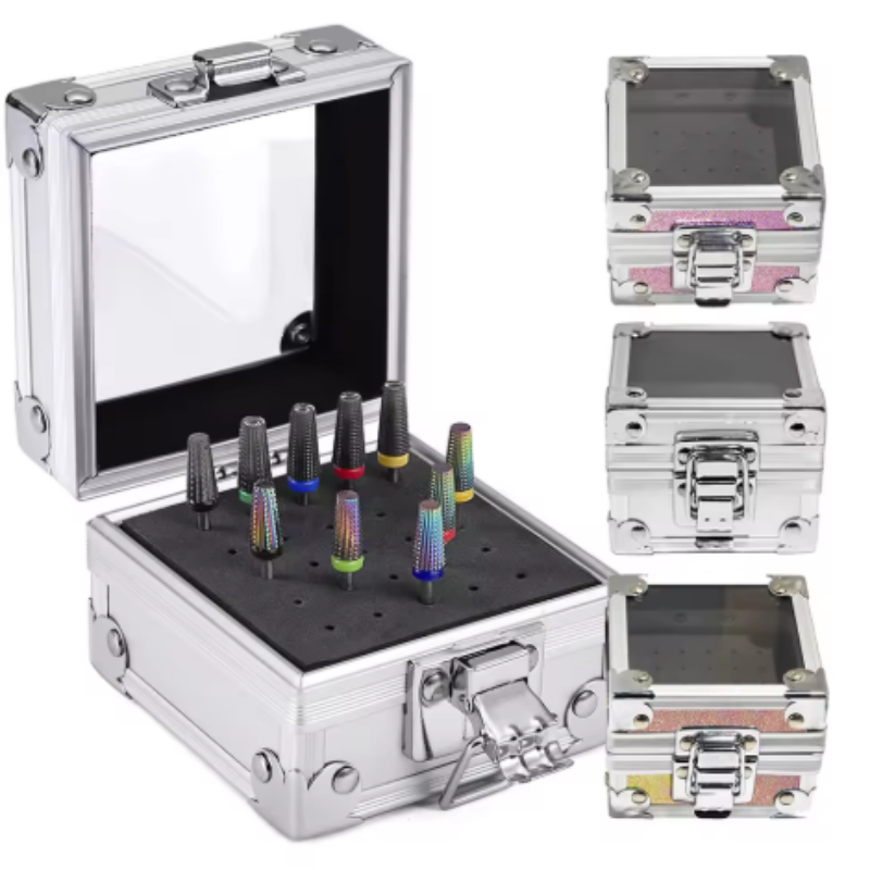 Nail Drill Bits Storage Alumin - огляд і ціна Nail Drill Machine