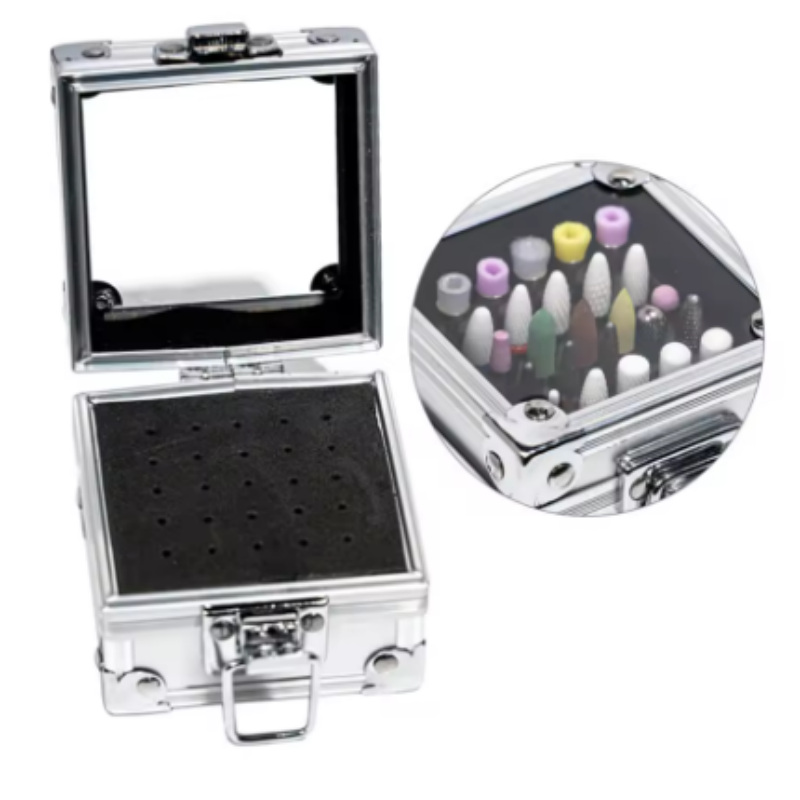 Nail Drill Bits Storage Alumin - огляд і ціна Nail Drill Machine