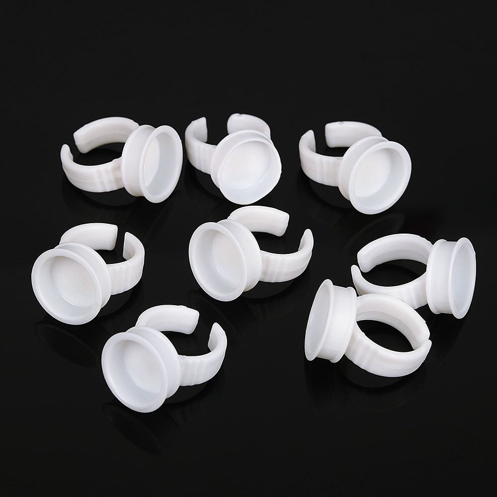 100PCS Tattoo Rings Cups Dispo - огляд і ціна Nail Art Ombre