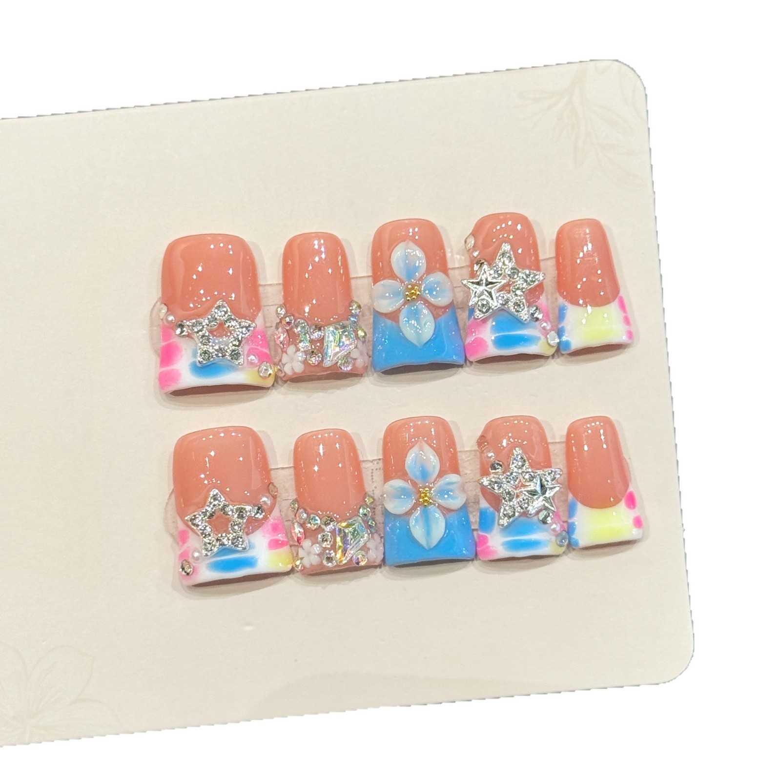 10 PCS Luxury Handmade Press o - огляд і ціна Nail Art Press On