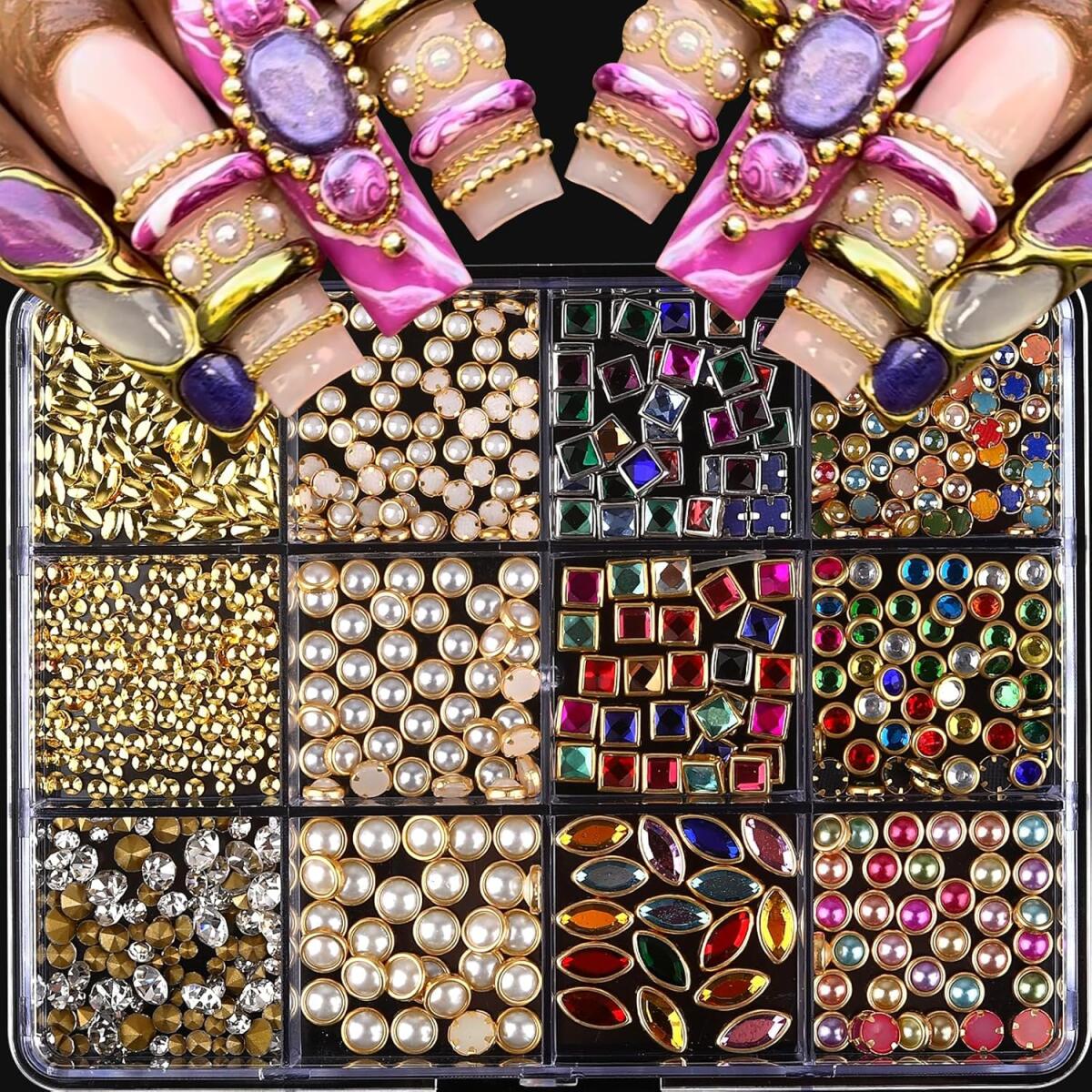 1Box Light Luxury Shinny Nail  - огляд і ціна Nail Art Valentines Day