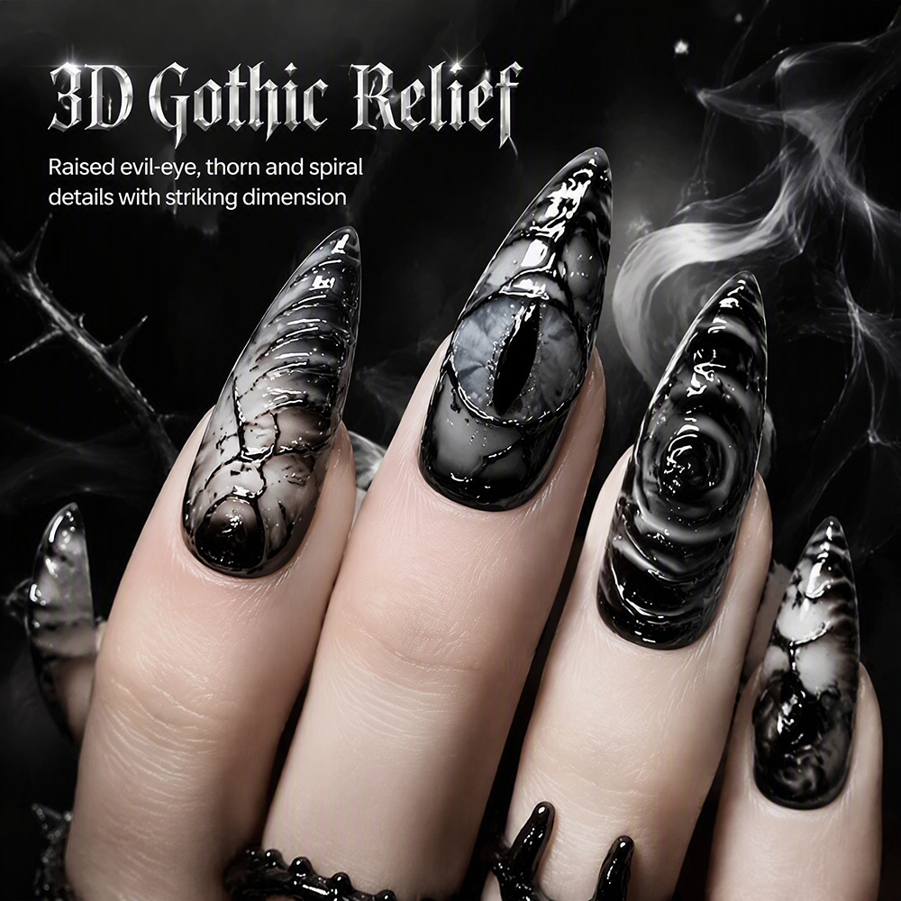 Stiletto Gothic Press On Nails - огляд і ціна Nail Art Press On