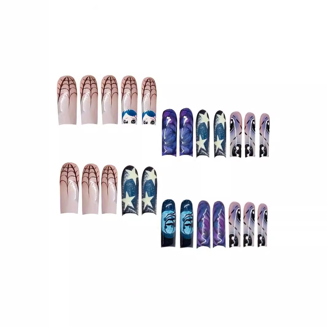 24pcs Y2k Star Graffiti Press  - огляд і ціна Nail Art Press On