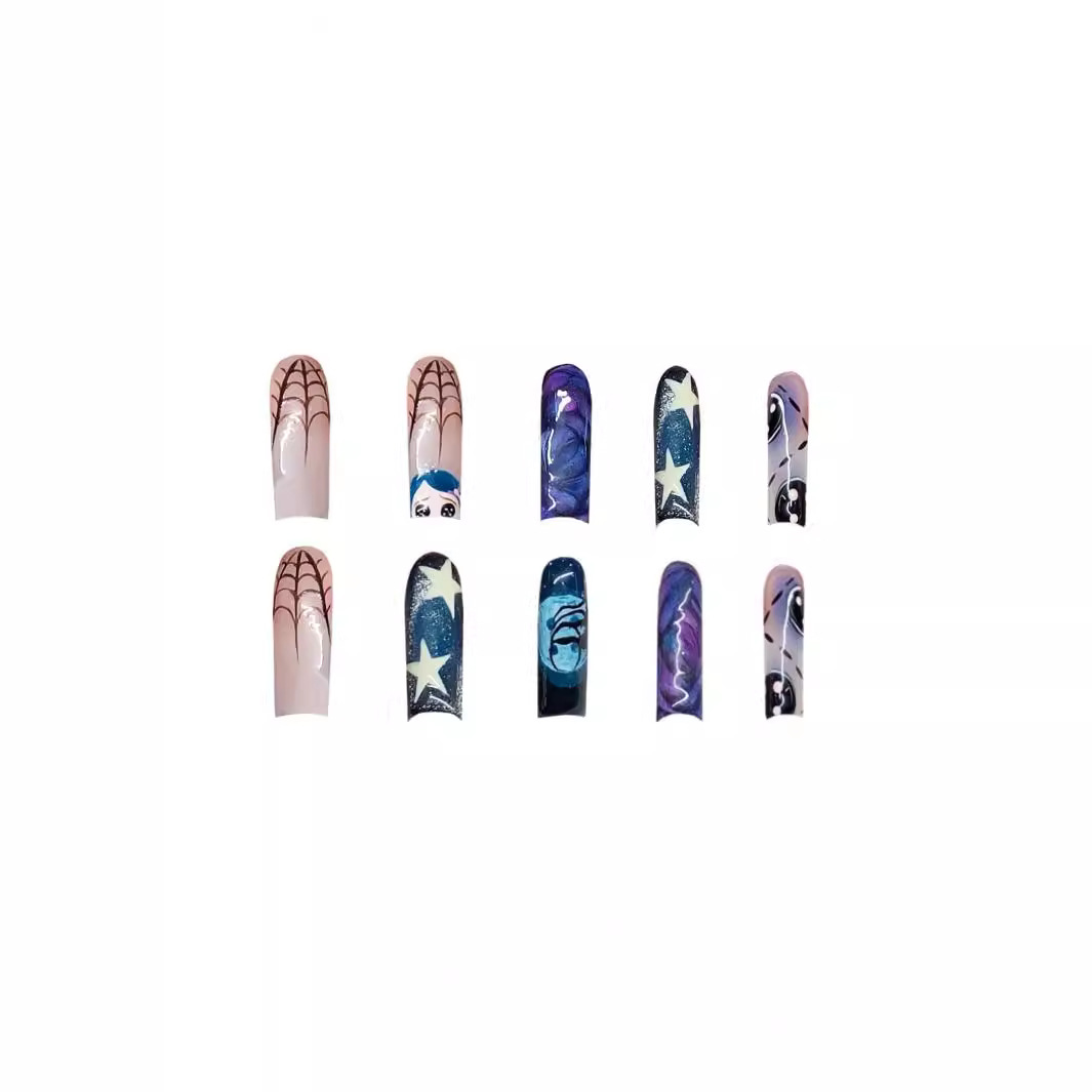 24pcs Y2k Star Graffiti Press  - огляд і ціна Nail Art Press On