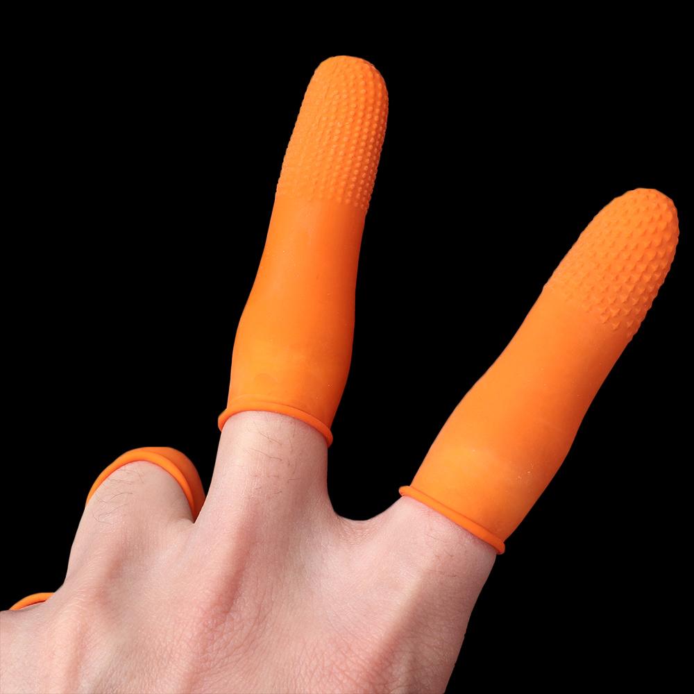 100PCS Reusable Fingertip Prot - огляд і ціна Nail Art Orange