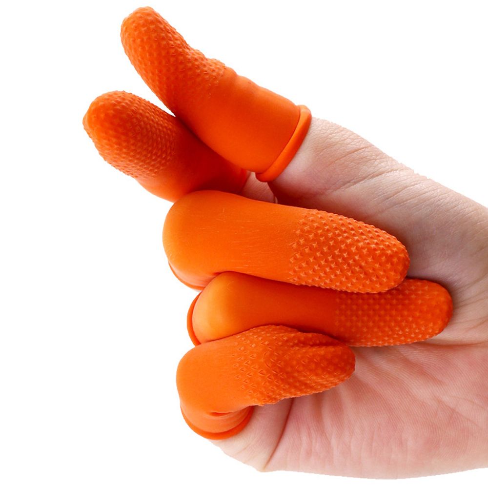 100PCS Reusable Fingertip Prot - огляд і ціна Nail Art Orange