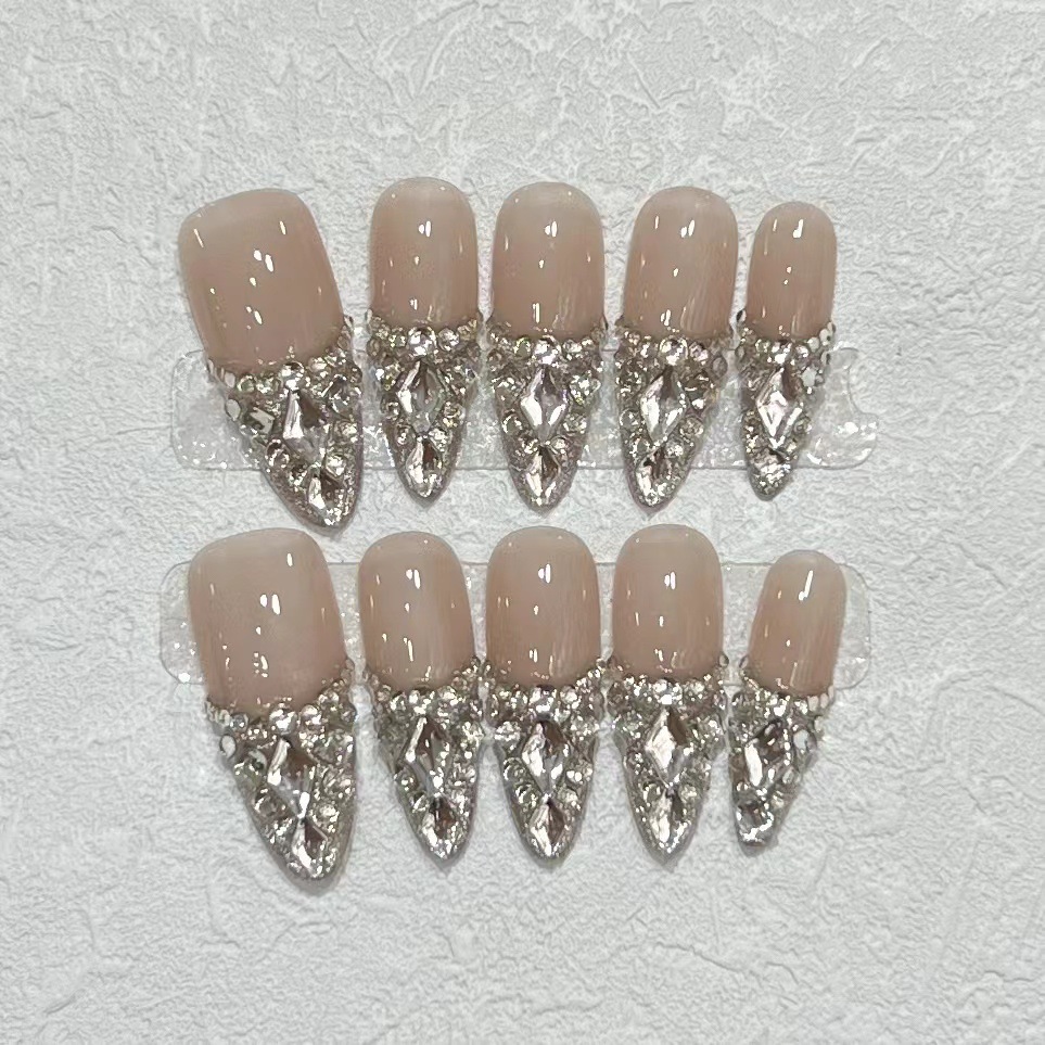 10pcs Press on Nails Sparkling - огляд і ціна Nail Art Press On