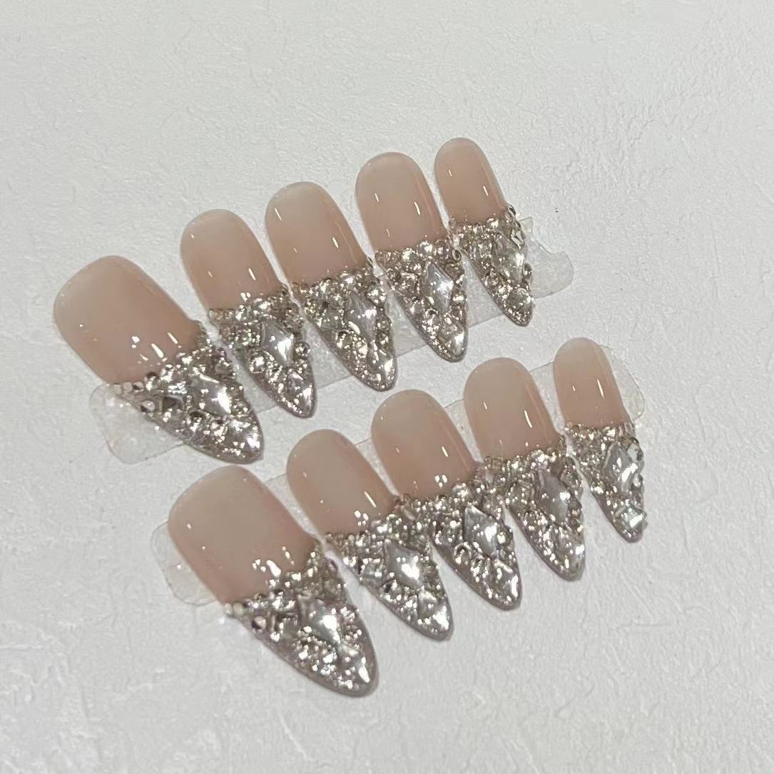 10pcs Press on Nails Sparkling - огляд і ціна Nail Art Press On